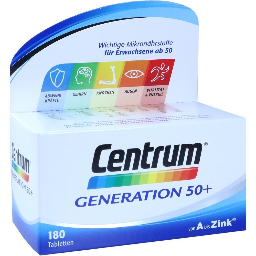 Die Verpackung zeigt Vitamine für Menschen über 50.